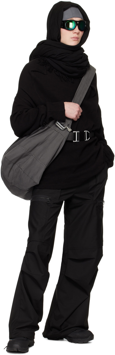 BRYAN JIMENÈZ SSENSE Exclusive Black Uniform Cargo Pants