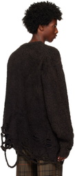 doublet Black Zombie Silhouette Cardigan