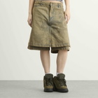 Paolina Russo Women's Denim Skort in Sand