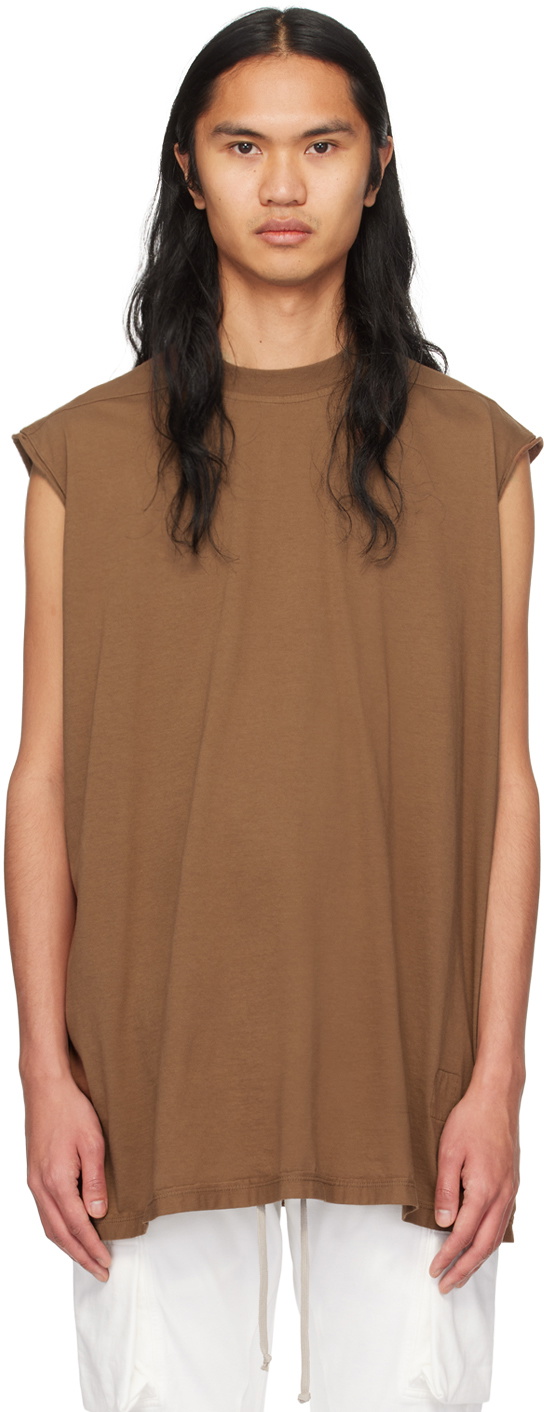 Rick Owens DRKSHDW Brown Tarp T-Shirt