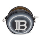 Balmain Black Logo Disco Bag