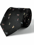 Paul Smith - 8cm Embroidered Silk-Twill Tie