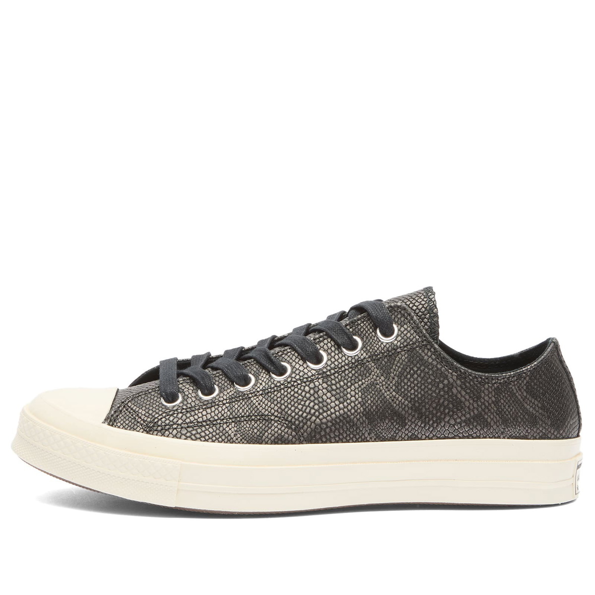 Converse Men's Chuck Taylor 1970s Snake Ox Sneaker in Black/Egret