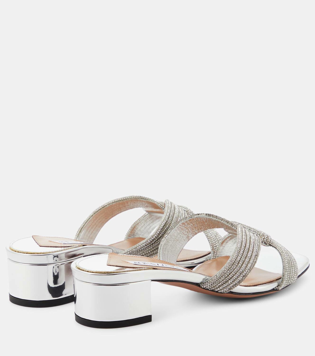 Aquazzura Crystal Muse 35 embellished mules Aquazzura