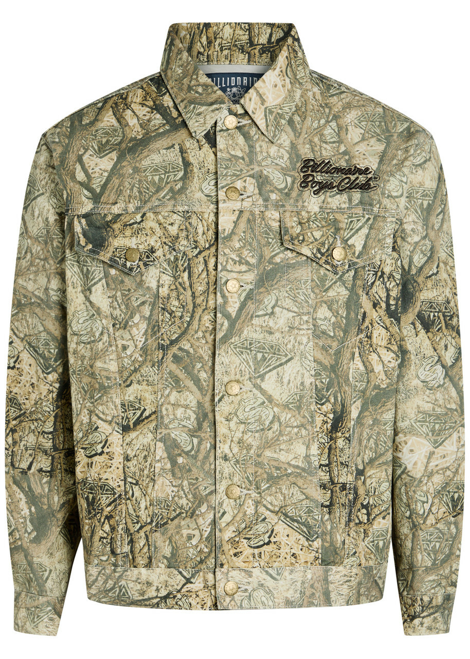 Billionaire Boys Club Camouflage Logo-embroidered Cotton Jacket Multicoloured 1