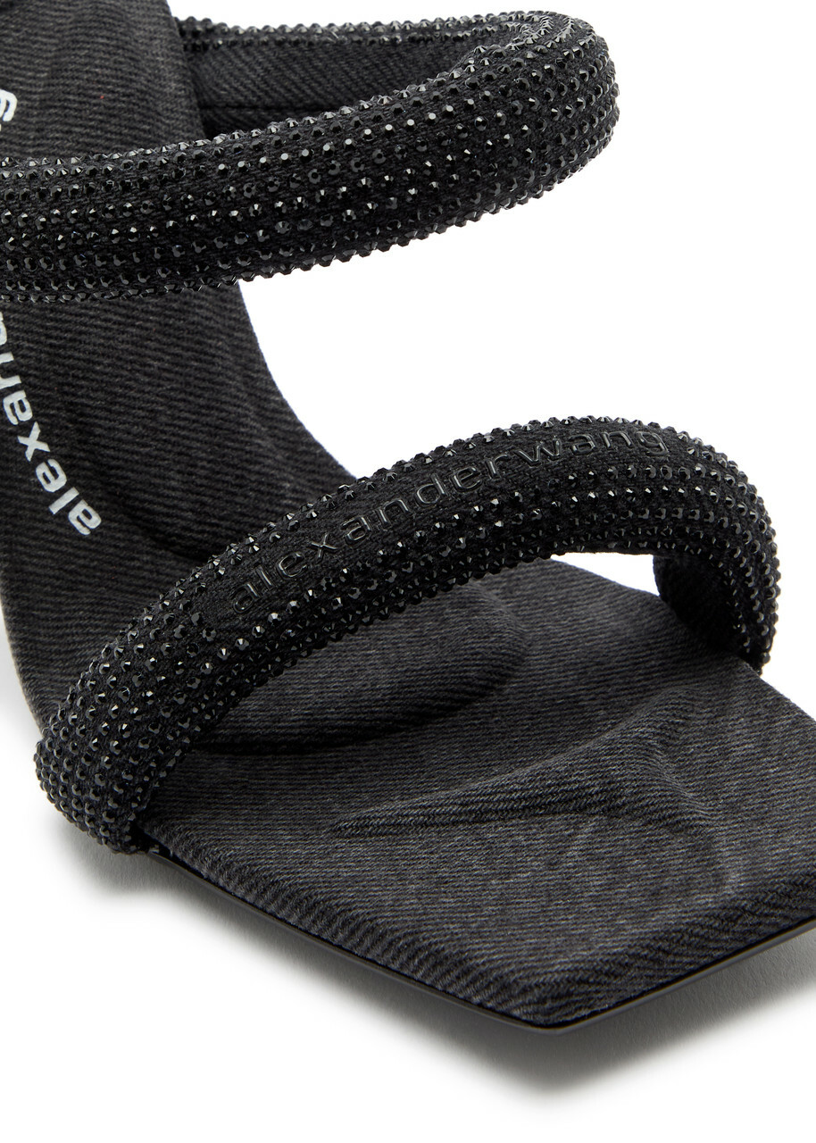 Alexander Wang ☆Julie 105mm Denim Hotfix ヒールサンダル Julie hotfix デニムサンダル 105mm - Alexander Wang