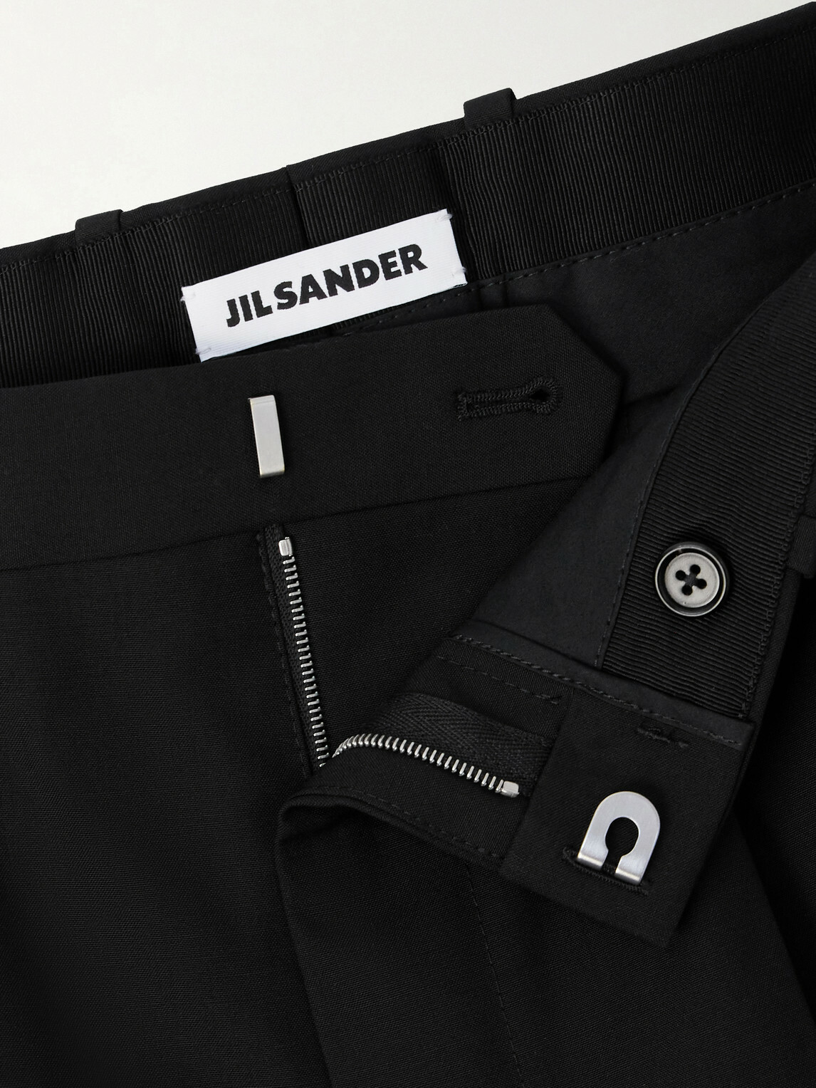 Jil Sander - Straight-Leg Pleated Virgin Wool Trousers - Black