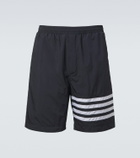 Thom Browne 4-Bar ripstop shorts