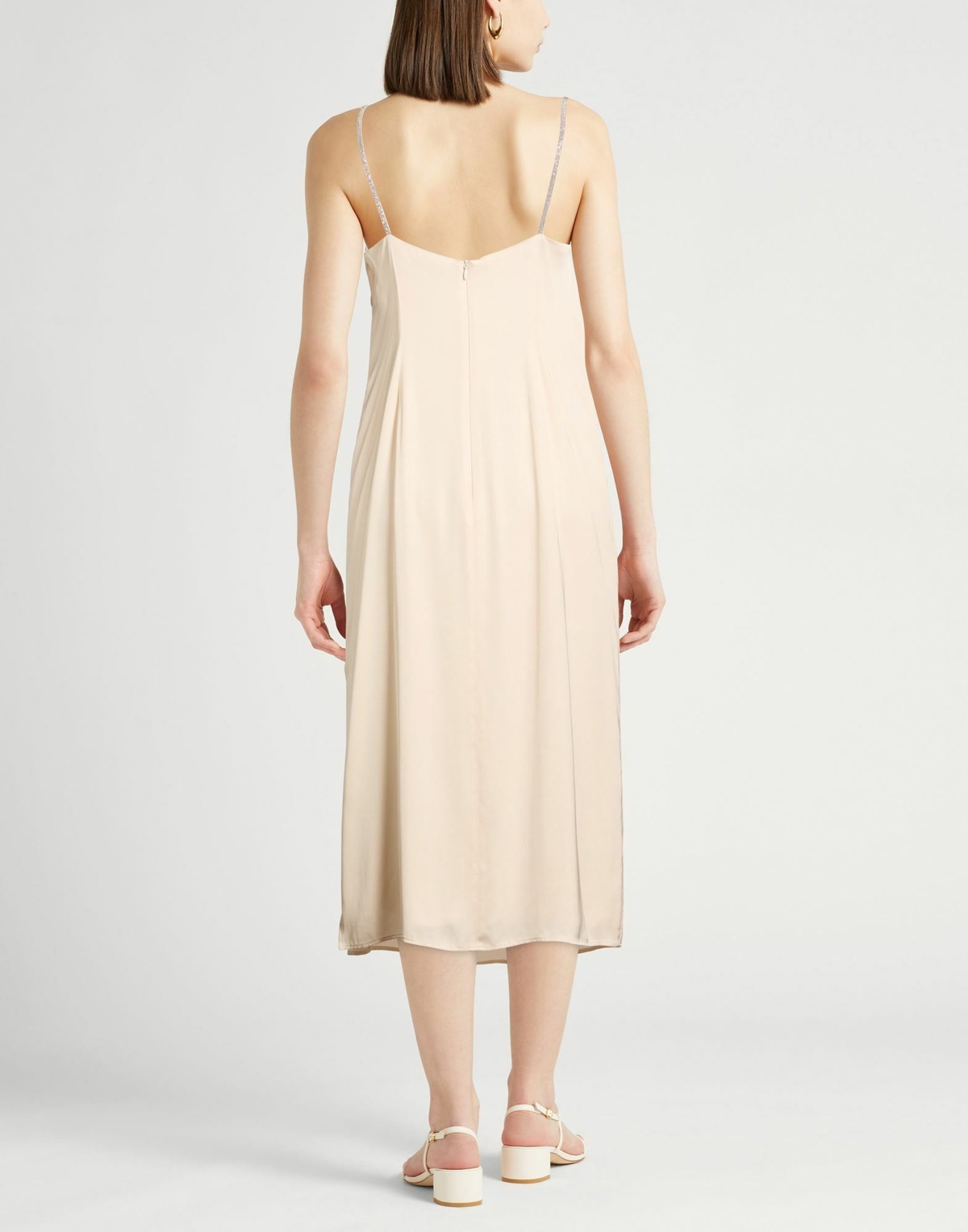Peserico Womens Midi dress in Beige