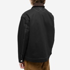 Pop Trading Company Men's Zip Canvas Jacket in Black