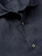 Incotex - Slim-Fit Linen Shirt - Blue