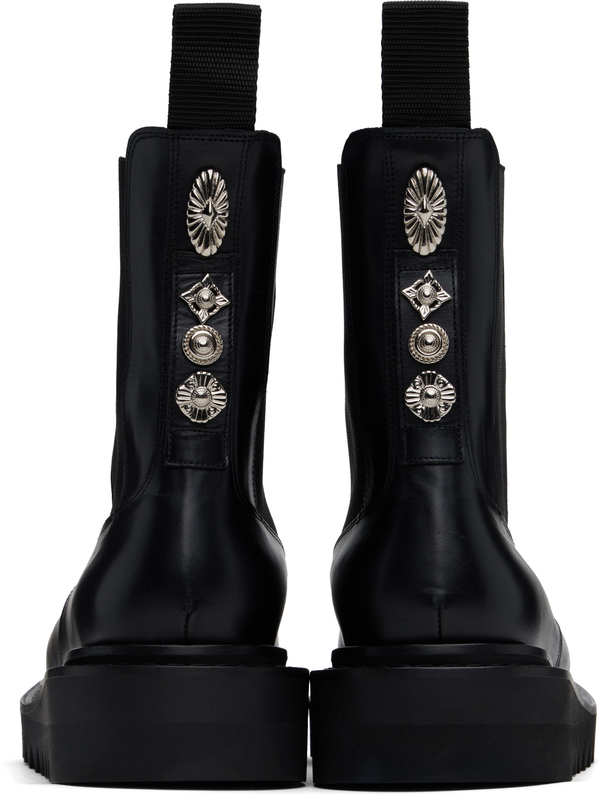 Toga Virilis SSENSE Exclusive Black Calfskin Chelsea Boots