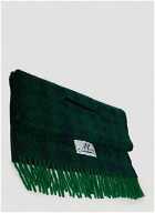 Logo Patch Cape Scarf in Green