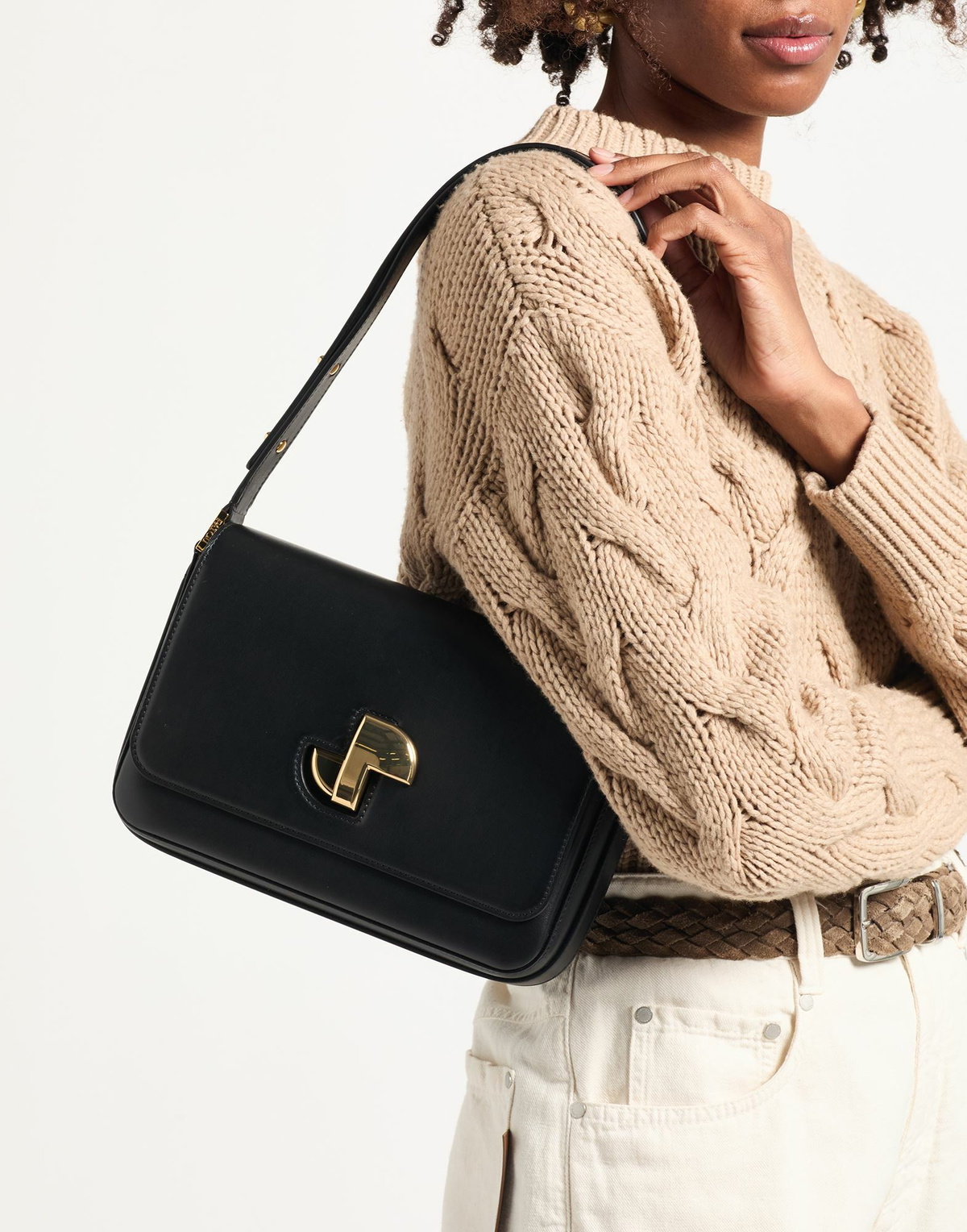 Patou Womens Cross-body bag in Black