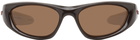 Bottega Veneta Brown Rectangular Sunglasses