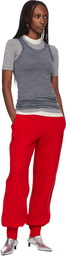Jil Sander Gray Lightweight Technical Wool Jersey Tank Top