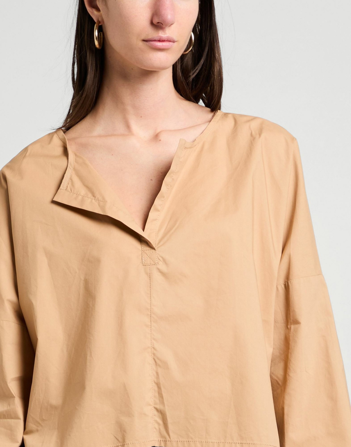 Manila Grace Womens Top Sand