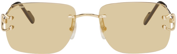 Photo: Cartier Gold Square Sunglasses