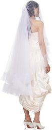 Wed SSENSE Exclusive White Ruffled Veil