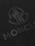 Moncler - Logo-Appliquéd Cotton and Cashmere-Blend Jersey Sweatshirt - Black