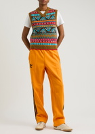 Adidas X Wales Bonner Logo Intarsia Knitted Vest Multicoloured