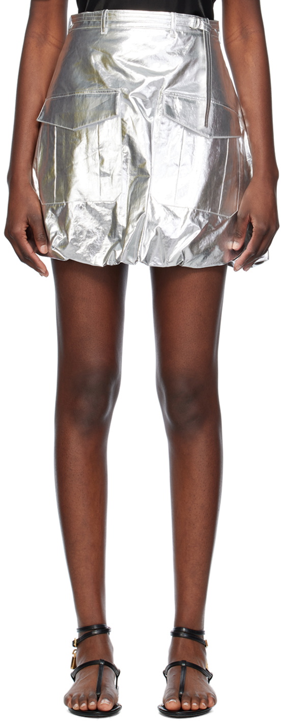 Photo: Rabanne Silver Metallic Miniskirt