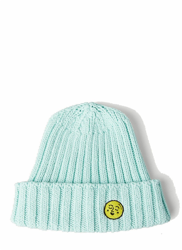Photo: Chunky Knit Beanie Hat in Blue