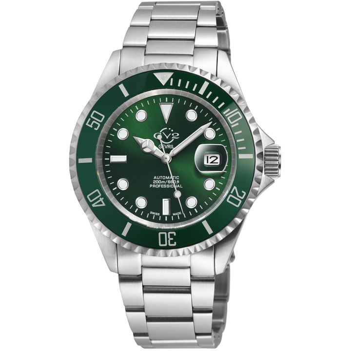 Photo: GV2 by Gevril Liguria Automatic Green Dial Mens Watch 42246.1
