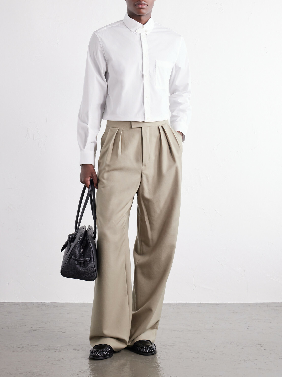 Jacquemus - Tailleur Button-Down Collar Stretch-Cotton Poplin Shirt - White
