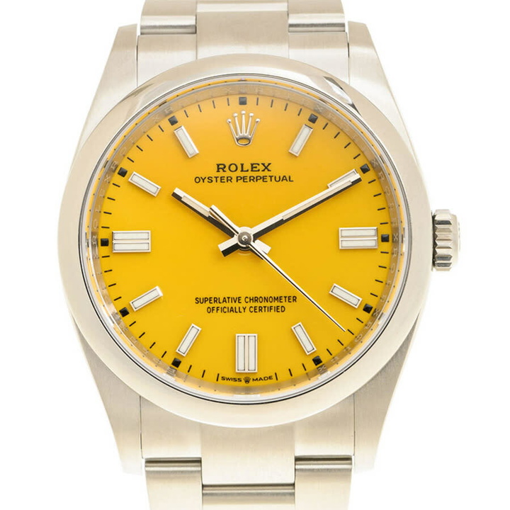 Photo: Rolex Oyster Perpetual 36 Automatic Chronometer Yellow Dial Watch 126000YLSO