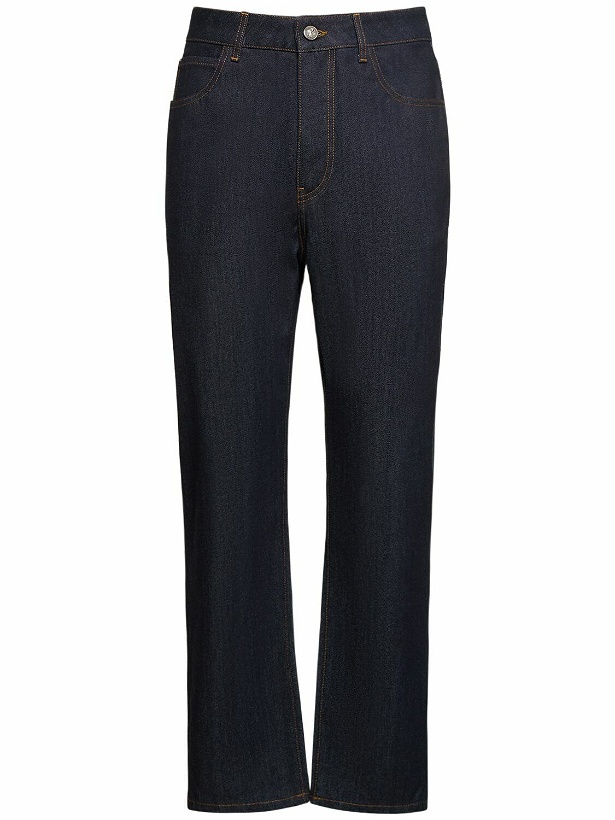 Photo: FERRARI - 19.5cm Straight Rinse Cotton Denim Jeans