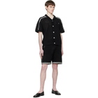 Casablanca Black Short Sleeve Mesh Shirt