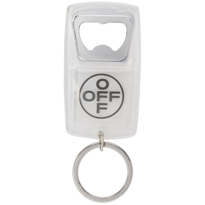 Photo: Off-White Transparent Off Cross Bottle Opener Keychain