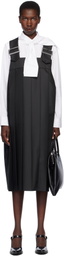 Comme des Garçons Comme des Garçons Black Polyester Gabardine Midi Dress