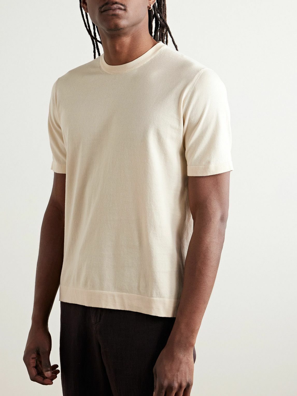 PIACENZA 1733 - Cotton T-Shirt - Neutrals