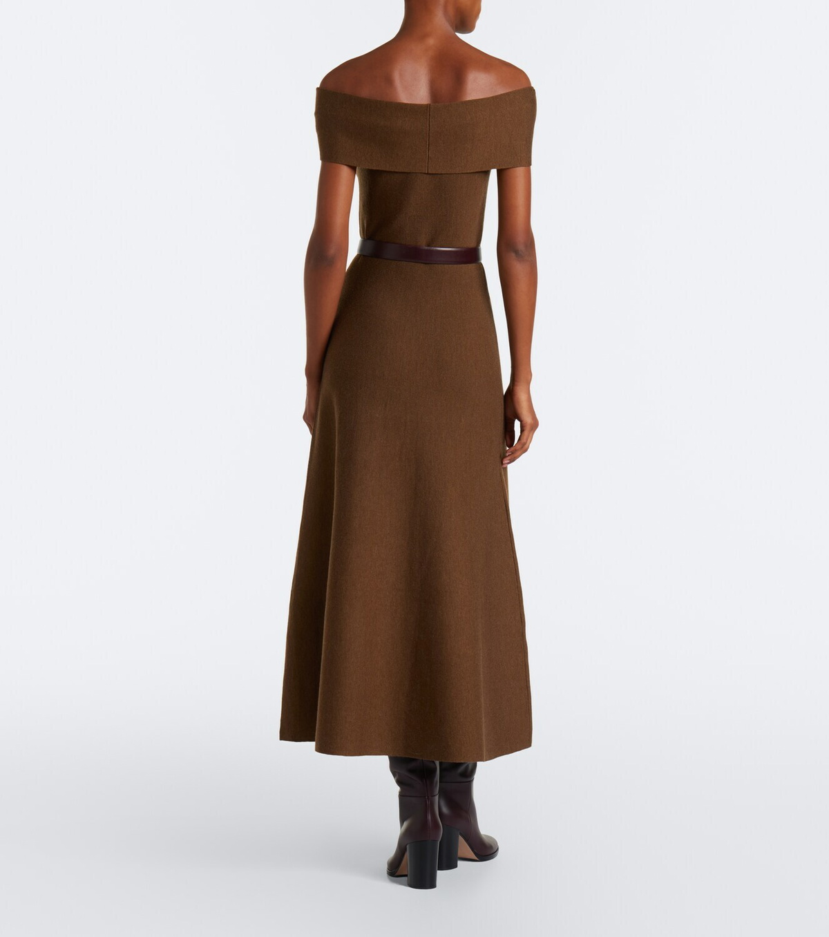 Simkhai Camilla off-shoulder wool midi dress