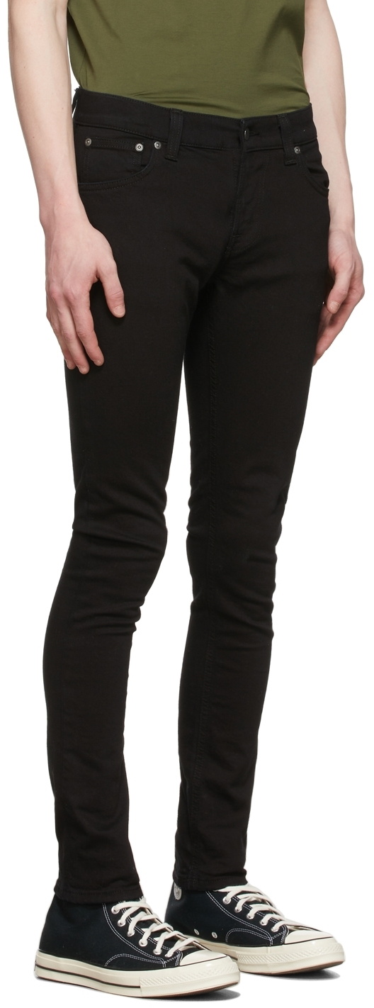 Nudie Jeans Black Tight Terry Jeans