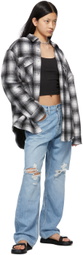 Grlfrnd Blue Bella Low Rise Boyfriend Jeans