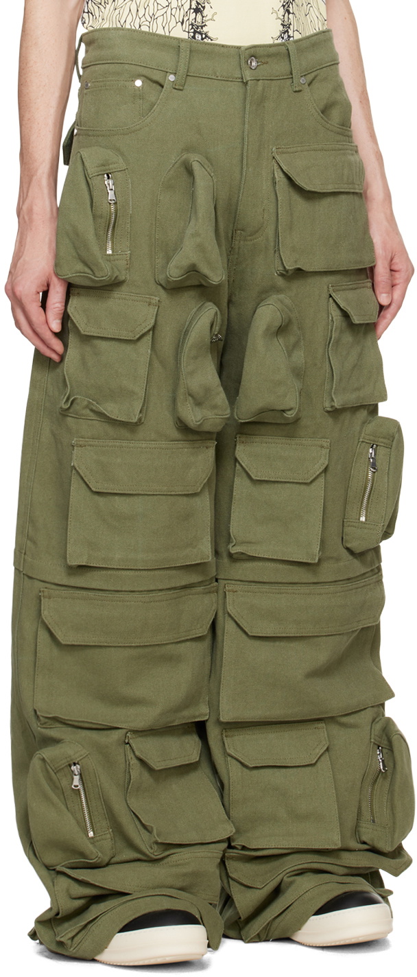 Who Decides War Green Rave Cargo Pants