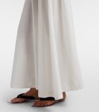 Alaïa Cotton-blend crêpe maxi dress