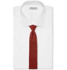 Rubinacci - 6cm Knitted Silk Tie - Red