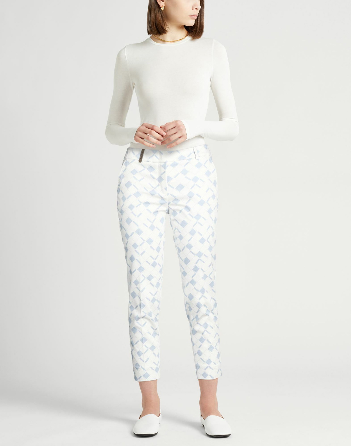 Peserico Womens Pants Light in Blue