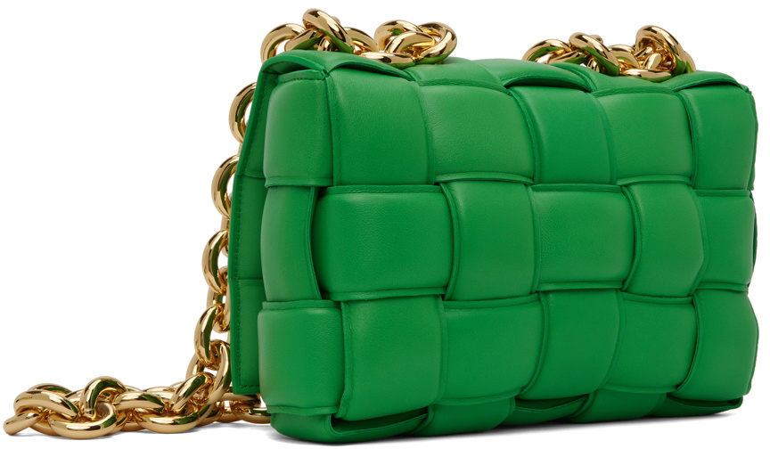 Bottega Veneta Green Chain Cassette Shoulder Bag