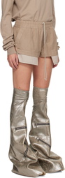 Rick Owens DRKSHDW Taupe Concordians Fog Boxers Shorts