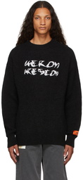 Heron Preston Black Mohair Sweater