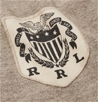 RRL - Twill-Trimmed Mélange Cotton-Blend Jersey Rugby Shirt - Neutrals