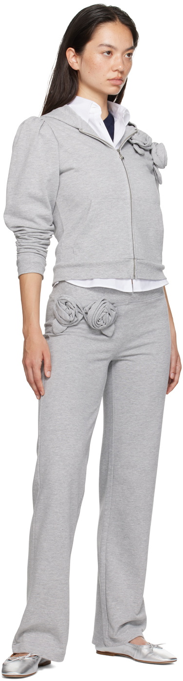 Sandy Liang 関税込 Hilton スウェットパンツ Sandy Liang Gray Hilton Sweatpants Sandy Liang