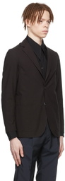 Ring Jacket Brown Cotton Blazer