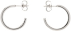 MM6 Maison Margiela Silver Logo Earrings