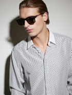 TOM FORD - Lee-02 Square-Frame Acetate and Titanium Sunglasses - Black